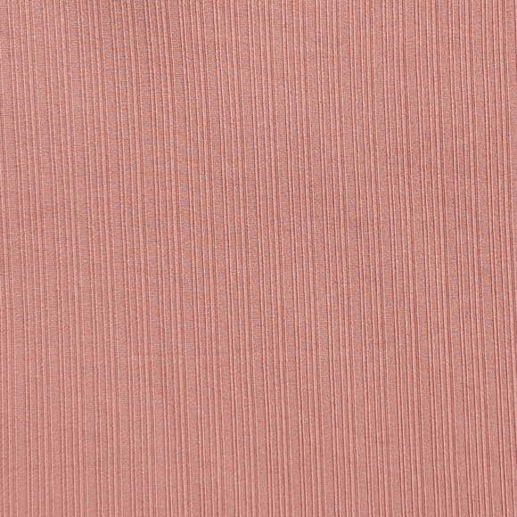 rag & bone Zoe Top Deep Vee Long Sleeve Ribbed Crepe Fitted Mauve L NWT - Picture 11 of 14